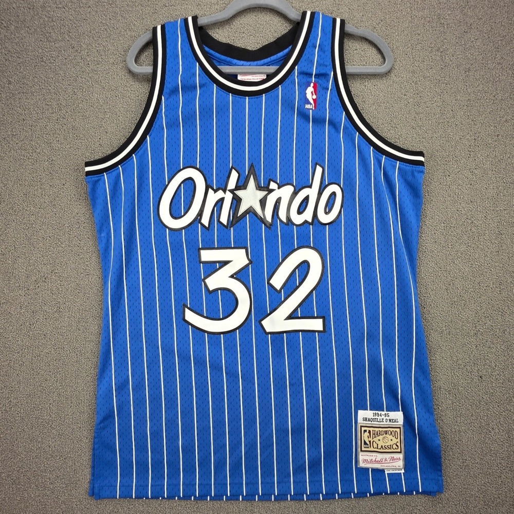 Mitchell & Ness Misprint Shaquille O'Neal Orlando Magic Jersey Blue Pinstripe L
